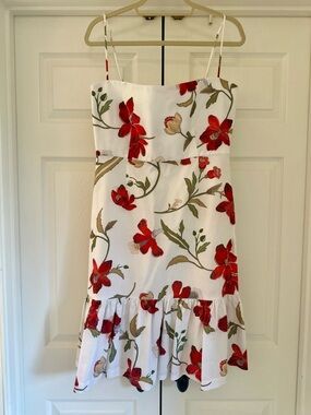 NWOT Coco Shop Georgia Dress in Red Hibiscus size medium